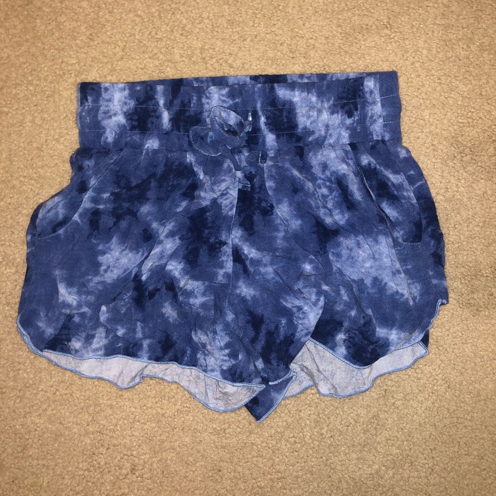 blue shorts from hollister